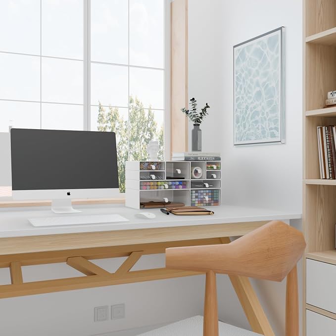 ‌Yashong Desk Organizer Set, DIY Craft & Vertical Space Saving, Stationery - Image 2