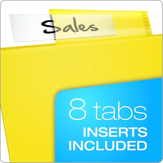 Oxford Binder Dividers with Pockets, 3 Pack, 8 Multicolor Tabs with Inserts - Image 4