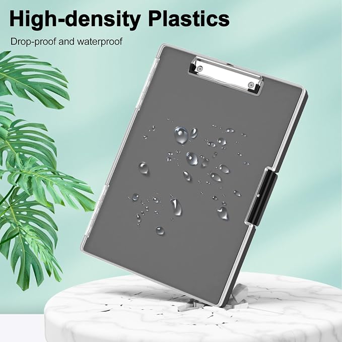 Piasoenc Clipboard with Storage, 8.5 x 11 ClipBoards with 2 Storage, Folio & - Image 5