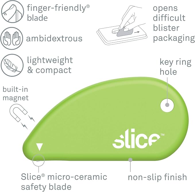 Slice 00100 Ceramic Blade Safety Cutter, Opens Clamshell Packaging, Coupon - Image 3