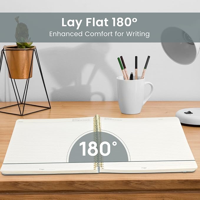 Taja Spiral Lined Notebook, 8.5"x11" Notebooks - Image 4