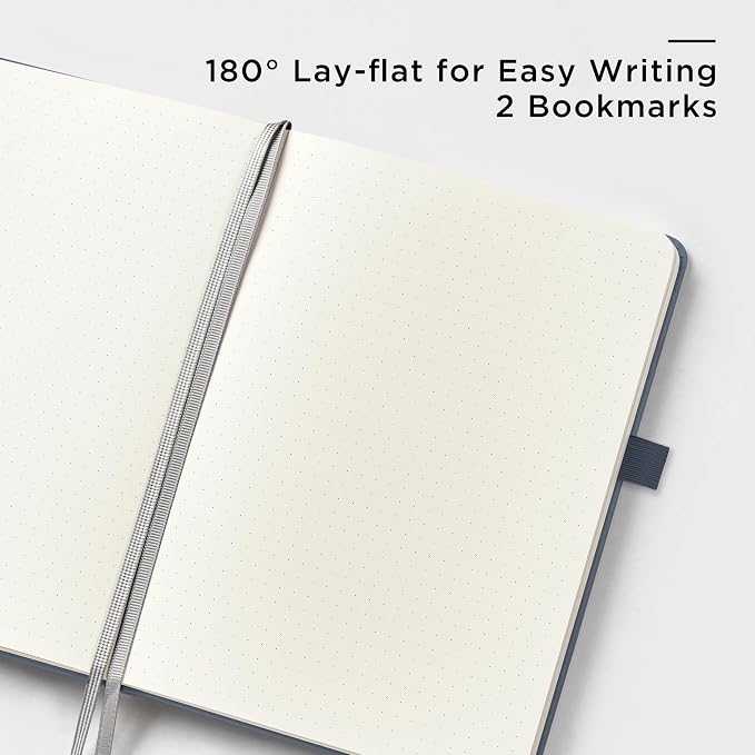 &And Per Se Dotted Journal Notebook, A5 Hardcover Leather Dotted Journal - Image 3