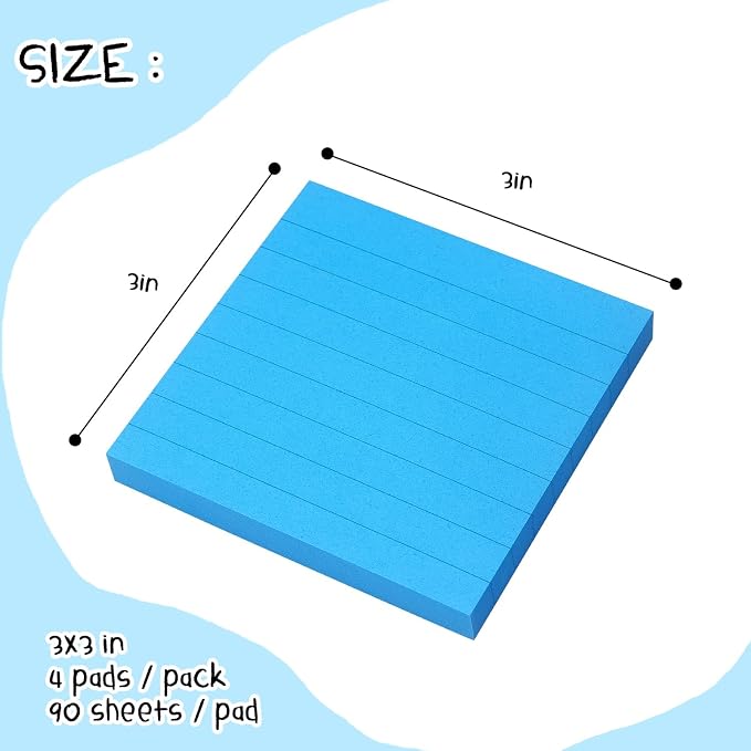 Lined Sticky Notes 3x3 Sticky Notes - Image 2
