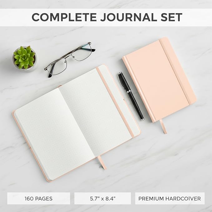 Mr. Pen- Dotted Journal Notebook, A5 Medium Size | 160 Pages, Fabric Hardcover - Image 7
