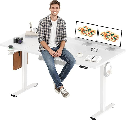 SANODESK Electric Standing Desk 71 x 32 Inches Height Adjustable Stand Up by sanodesk