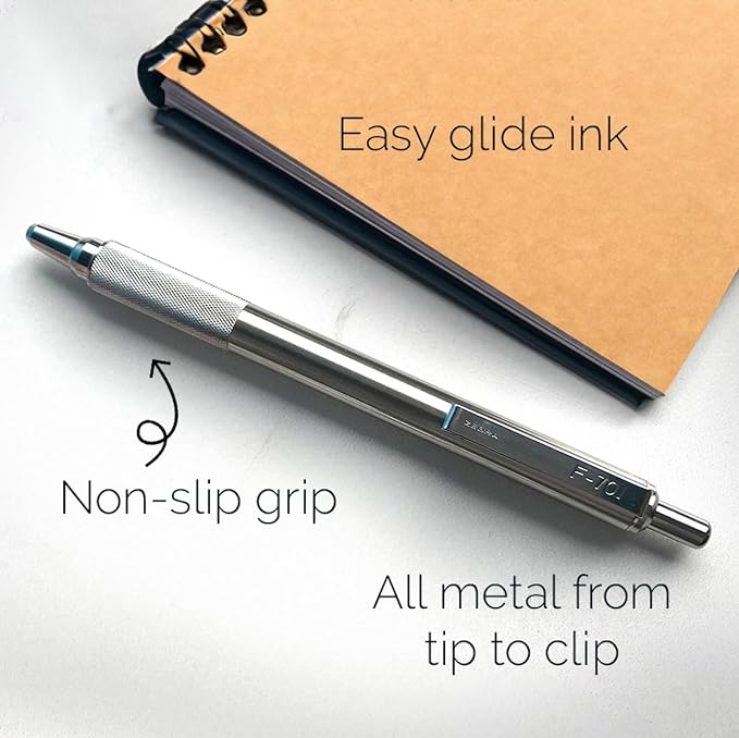 Zebra Pen F-701 Ballpoint Black Ink Fine Point 0.8mm Pen, Heavy Duty, Durable - Image 4