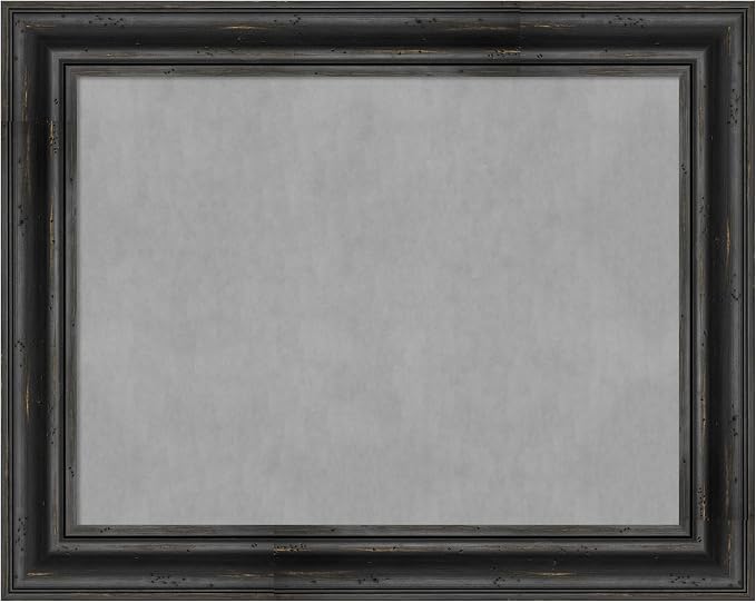 Amanti Art Black Framed Magnetic Board 23x29 Medium Vision Board by AmantiArt