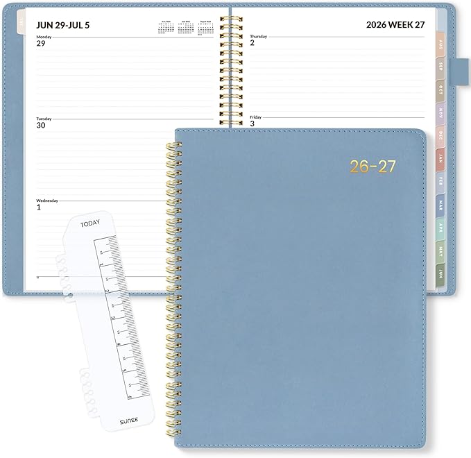 SUNEE 2026-2027 Weekly & Monthly Planner 9"x11.2" by SUNEE