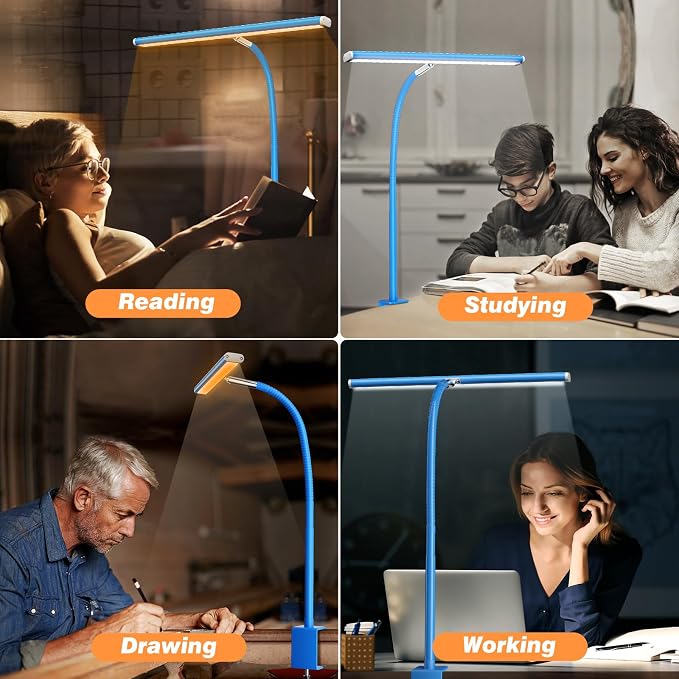 Airlonv LED Desk Lamp for Office Home, Eye-Caring Desk Light - Image 5