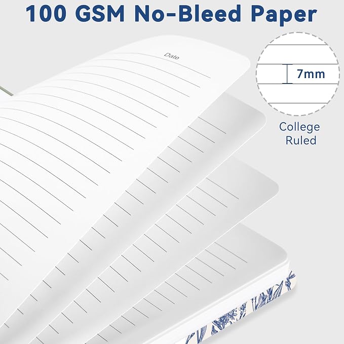 CICPAP Lined Spiral Journal Notebook, A5 College Ruled Notebook - Image 3