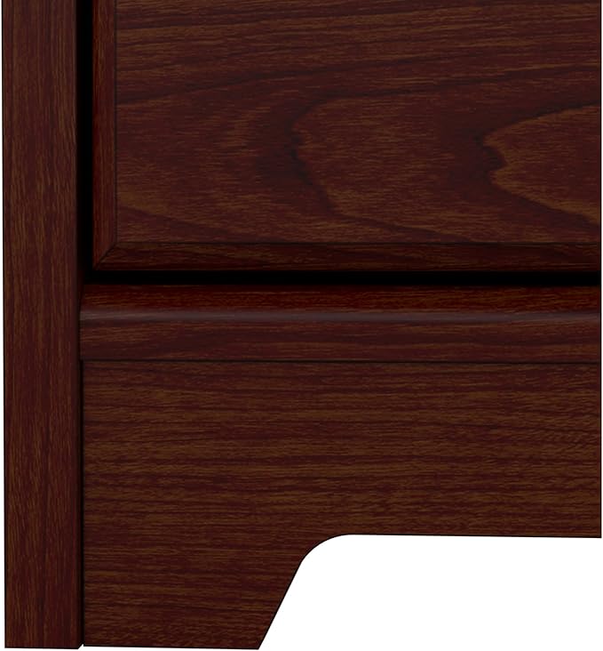 Bush Furniture Cabot 2 Drawer Lateral File Cabinet in Harvest Cherry, Home Office Chest for Letter, Legal, and A4-size Document Storage-DeskLoop Office