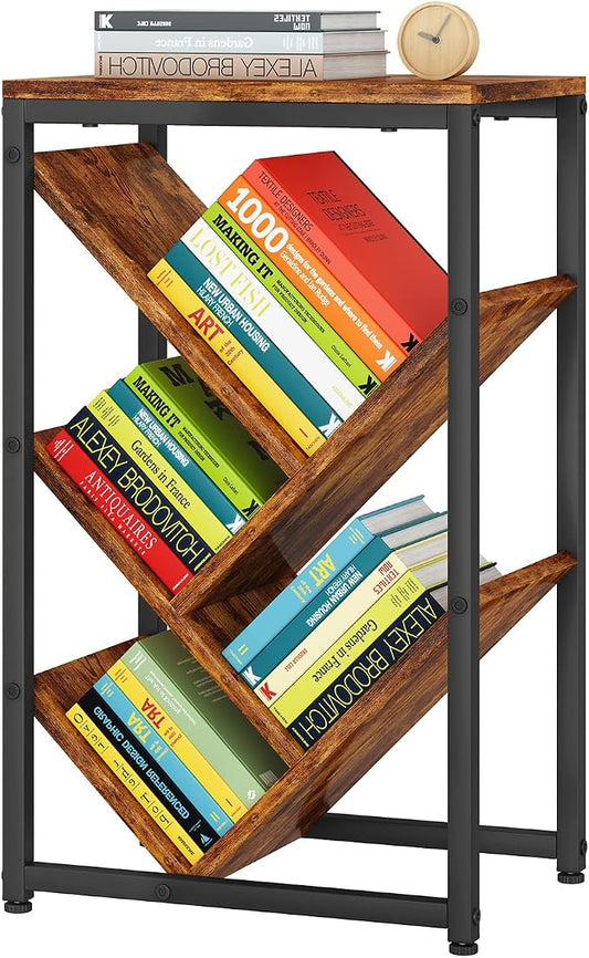 IBUYKE 5 Tier Tree Bookshelf, Small Desktop Bookshelf by IBUYKE