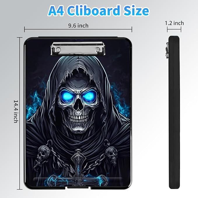 Clipboard with Storage, A4 High Capacity Clip Boards 14.4 x 9.6, Heavy Duty - Image 2