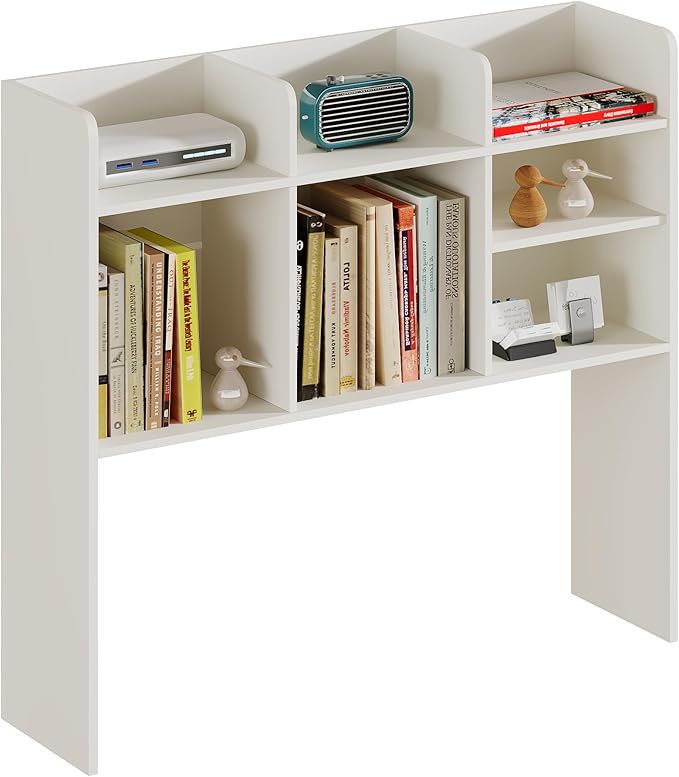 ChooChoo Desktop Bookshelf, Wood Desk Hutch Organizer - Image 8