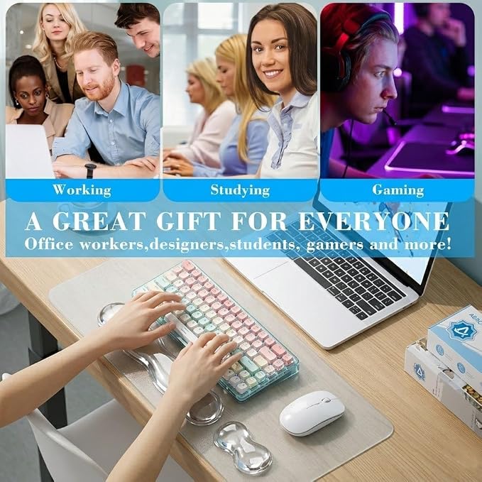 Gel Wrist Rest for Keyboard and Mouse, Wrist Rest for Keyboard, Mouse Wrist - Image 7