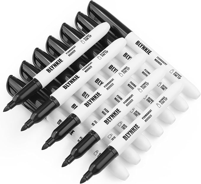Permanent Markers Bulk Fine Tip 82 Pack, Waterproof Markers, Premium Smear Proof Pens, Quick Drying, Office Supplies for School, Office, Home-DeskLoop Office