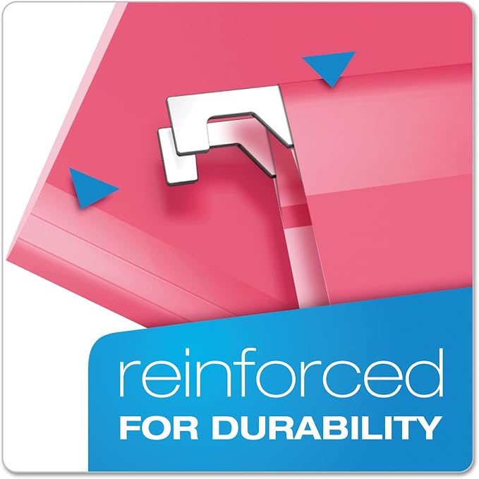 Pendaflex Reinforced Hanging File Folders, Letter Size, 1/5 Cut - Image 2