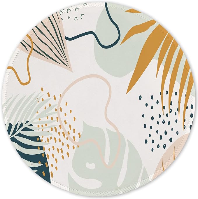 ITNRSIIET Round Mouse Pad with Stitched Edge Premium-Textured Waterproof by +ITNRSIIET