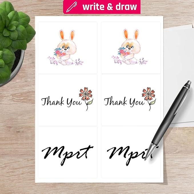 MPRT 2000 Sheets 3-1/3" x 4" Shipping Address Labels Printable Label Stickers - Image 2