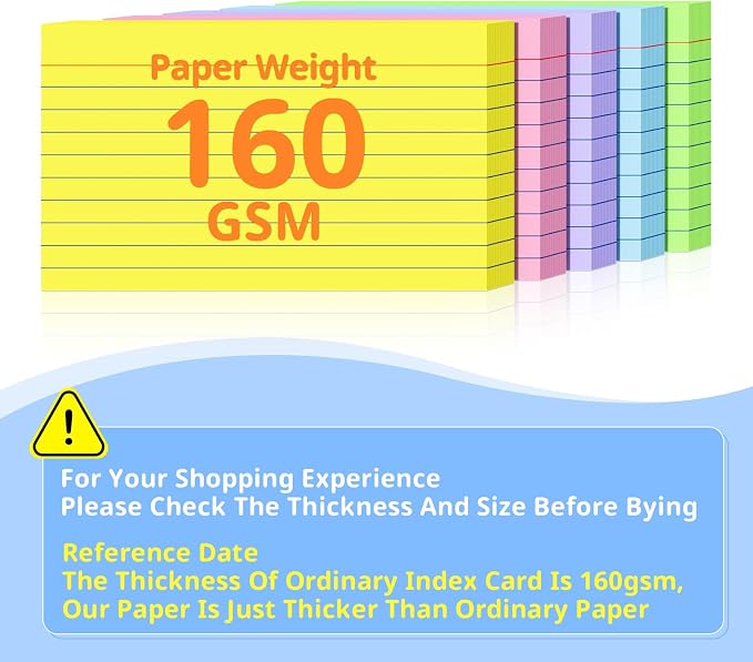 Colored Index Cards 3 X 5, Flash Cards - Image 6