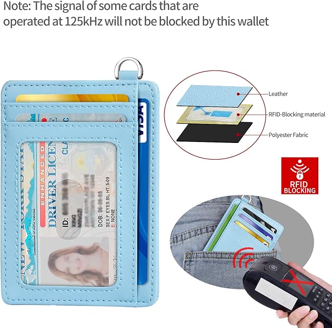 Slim Minimalist Front Pocket Wallet, RFID Blocking Credit Card Holder Wallet - Image 4