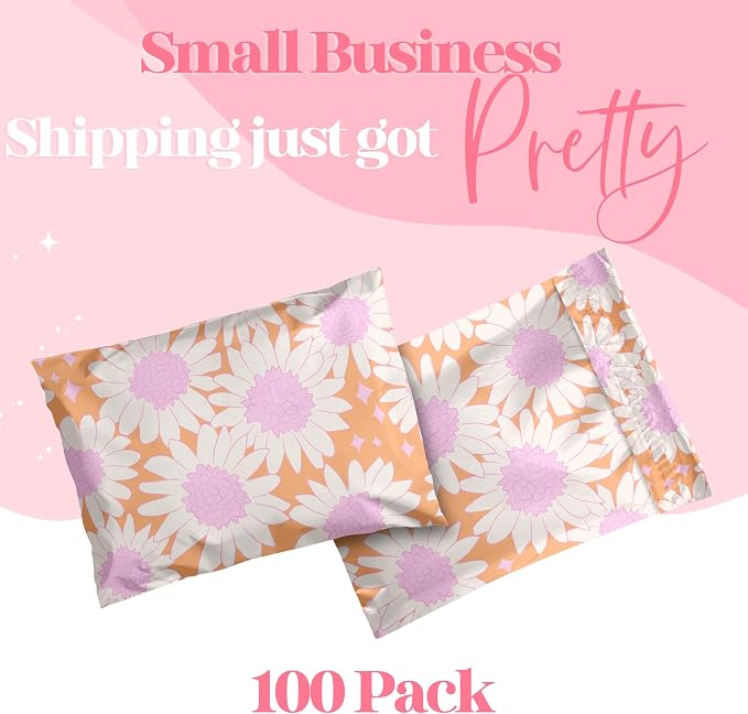 Pretty Package Store Poly Mailer 6x9, 100 Pack | Heavy Duty, Waterproof - Image 2