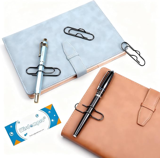 Wisdompro Pen Clip, 12 Pack Stainless Steel Pen Clip Holder - Image 5