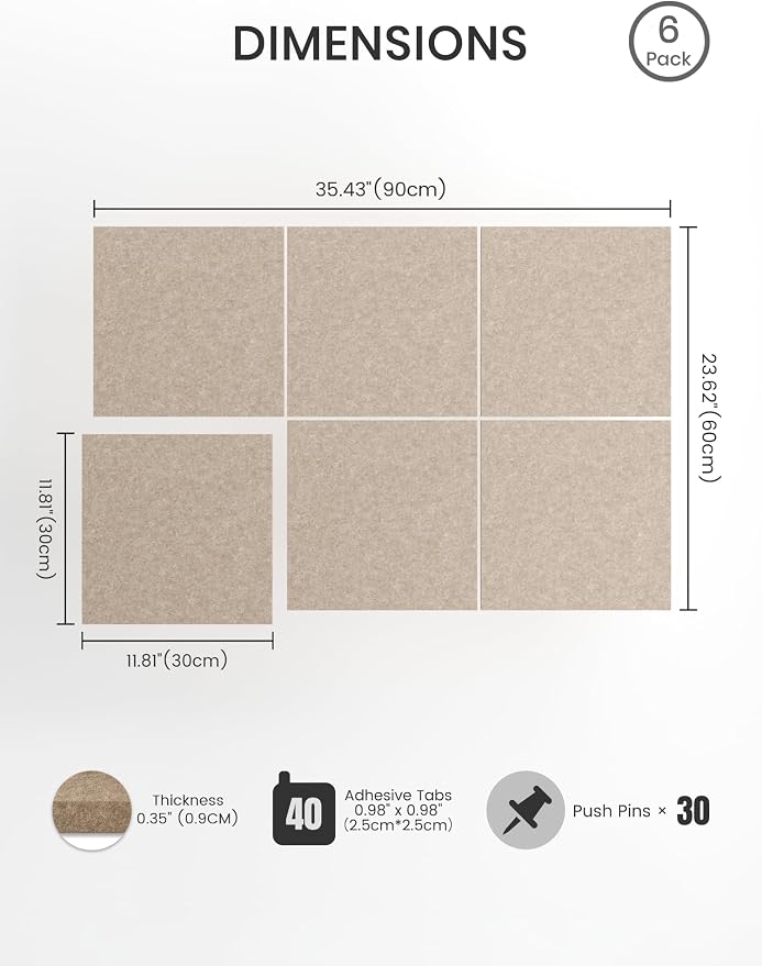 Bumusty Large Cork Board 36" x 24" Alternative - Image 2