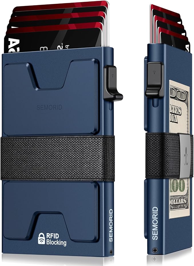 SEMORID Slim Aluminum Card Holder Wallet by SEMORID