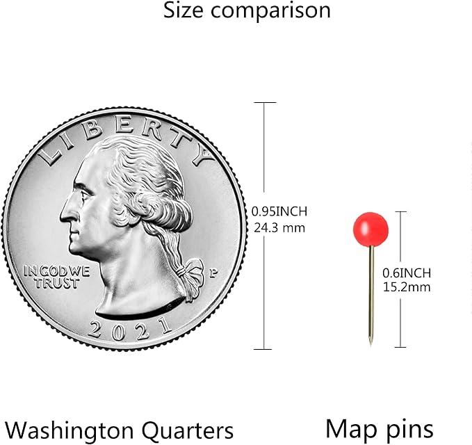 600 PCS Push Pins Map Tacks, 10 Assorted Colors in Reconfigurable Containers - Image 4