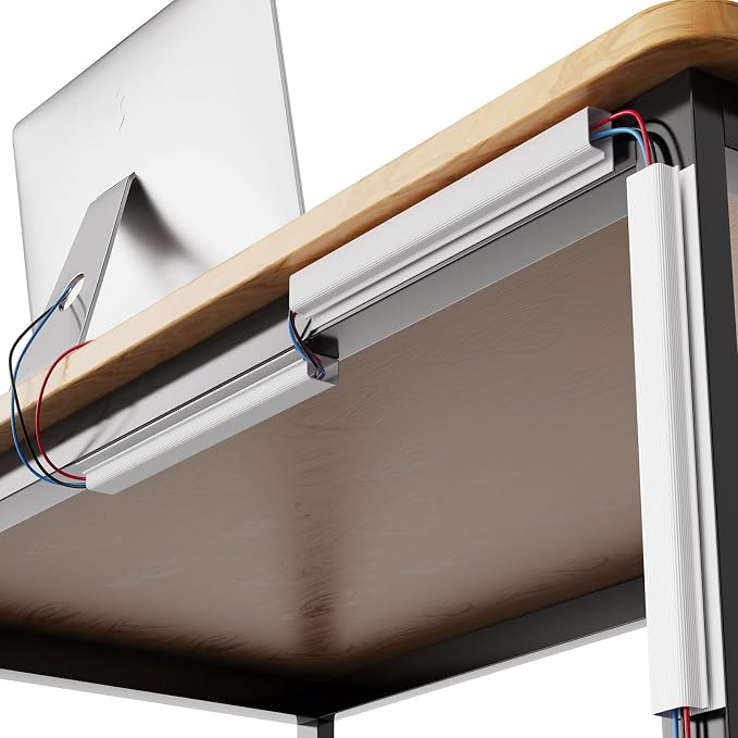 DELAMU 4 Pack Cable Management Under Desk - Image 7
