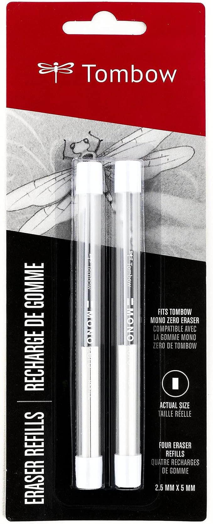 Tombow 57318 MONO Zero Eraser Refill Value Pack by Tombow