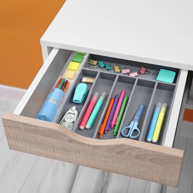 oridom Kitchen Bamboo Silverware Organizer, Kitchen Drawer Organizer - Image 7
