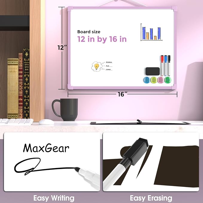 MaxGear Double-Sided Dry Erase Board - Image 3