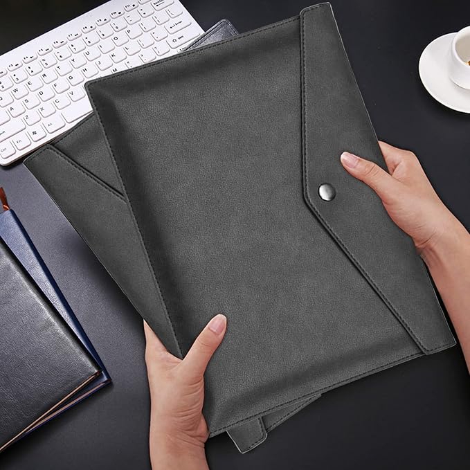 VANRA 1 Piece PU Leather File Folders A4 Document Holder File Envelope - Image 7