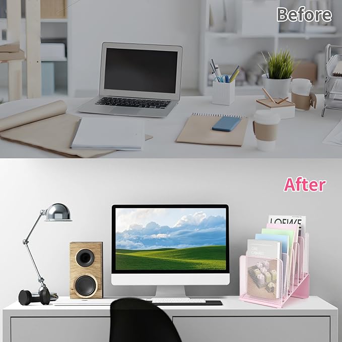 LEKETREE File Organizer for Desk, Desk Organizer - Image 3