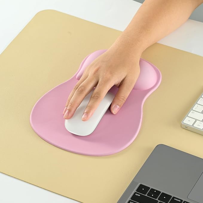 EooCoo Ergonomic Pink Mouse Pad - Image 8