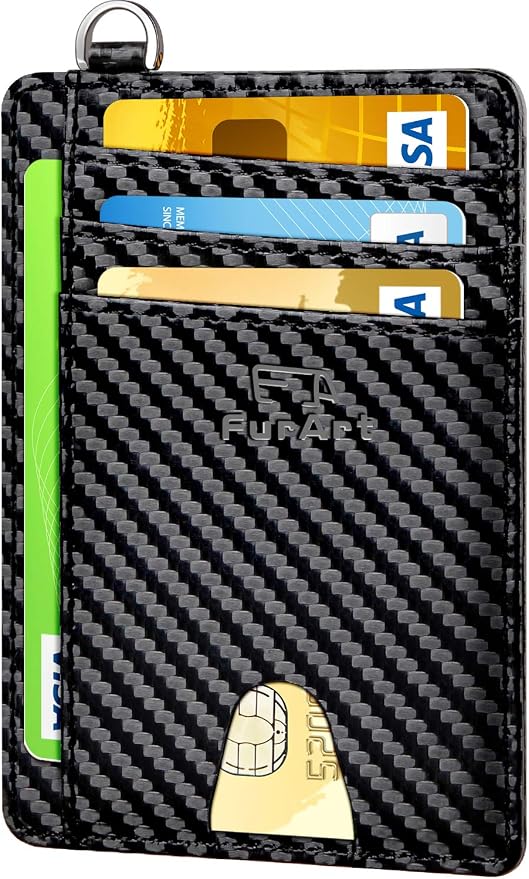 FurArt Slim Minimalist Wallet RFID Credit Card Holder by FurArt