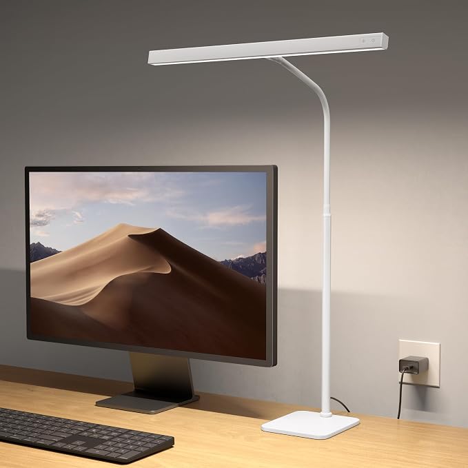 SUPERDANNY LED Desk Lamp for Home Office, Eye-Caring Desk Light by SUPERDANNY