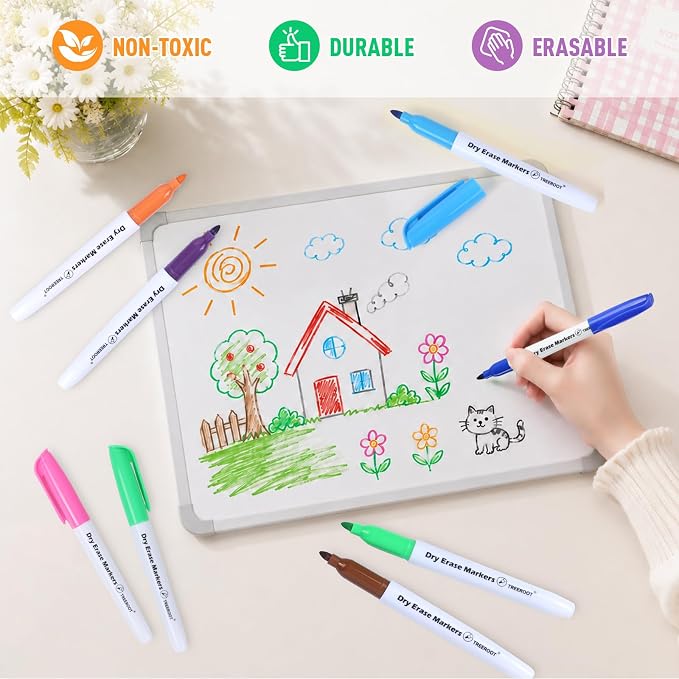 144 Pack Dry Erase Markers Fine Tip, Dry Erase Pens Bulk Pack - Image 3