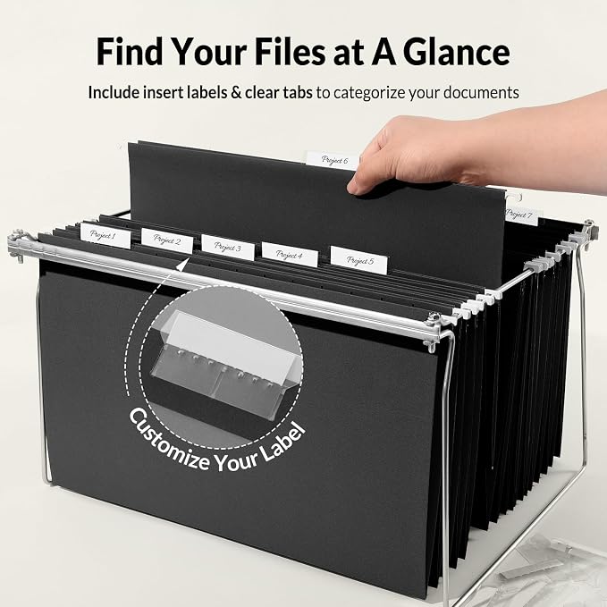 SUNEE Hanging File Folders Legal Size, Stay Organized - Image 3