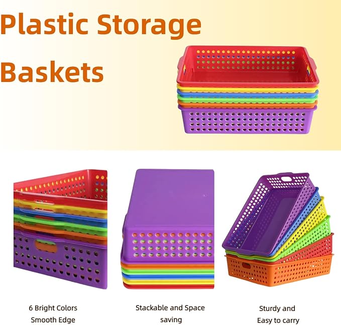 RAUVOLFIA 6 Pack Plastic Turn in Paper Trays - Image 6