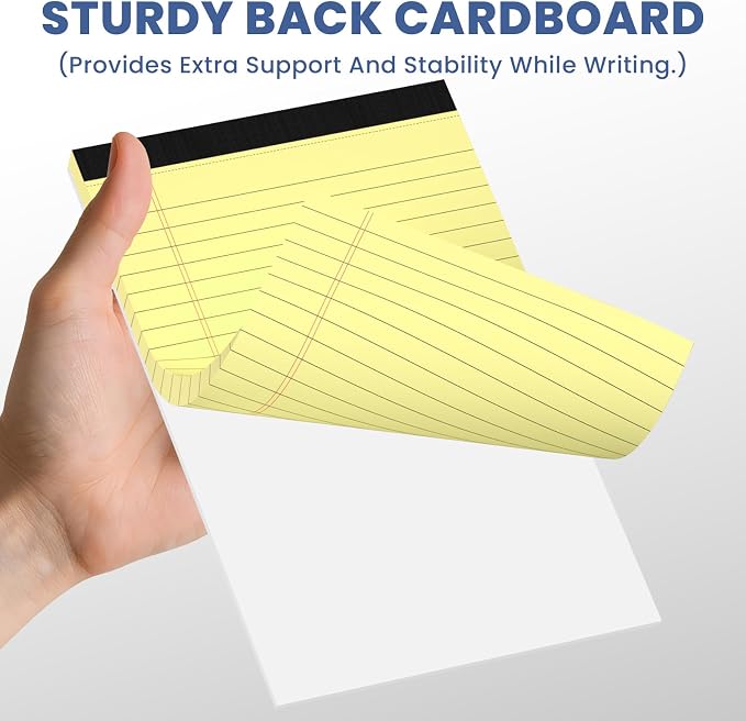 6pcs Small Note Pads, Writing Pads 5 x 8, Legal Pads, Pad Paper Perforate - Image 5