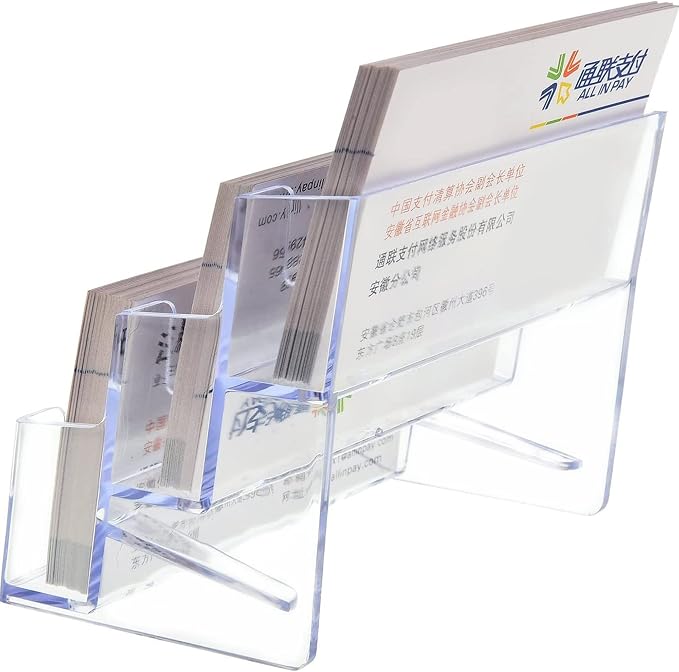 TecUnite 4 Pieces Business Card Holder - Image 3