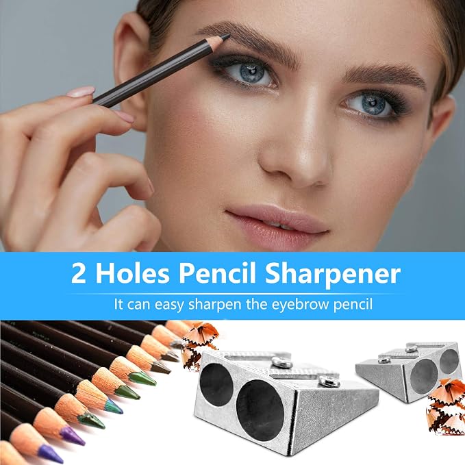 84 Pack Metal Pencil Sharpeners Bulk 2 Hole Dual Size Standard & Jumbo Aluminum - Image 3
