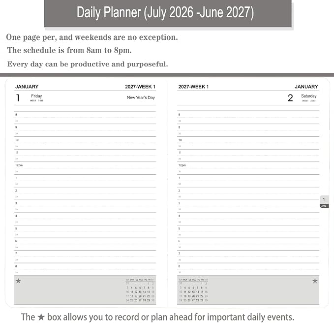 Daily Planner 2026-2027, Academic Calendar - Image 3