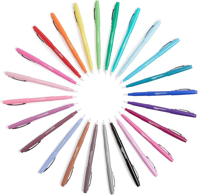 Amazon Basics Felt Tip Marker Pens, - Image 4