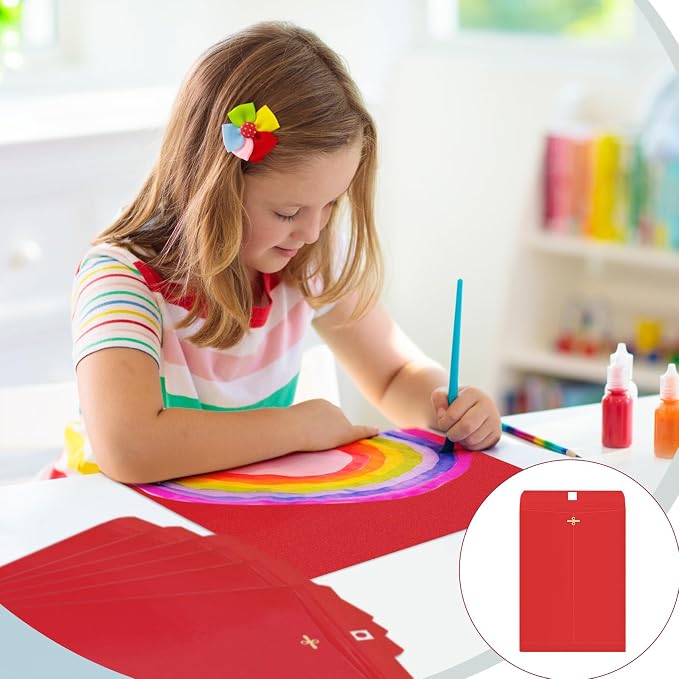 Geyee 50 Pcs 9 x 12 Inch Clasp Envelopes Letter Size Mailing Envelopes - Image 3