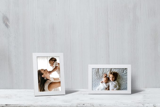 ELSKER&HOME 4x6 Picture Frame White Set of 6 Glass | Multi Photo Frames Collage - Image 2