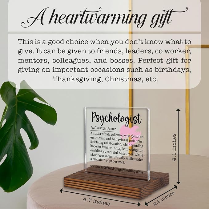 Psychologist Gifts, Appreciation Desk Sign - Image 4